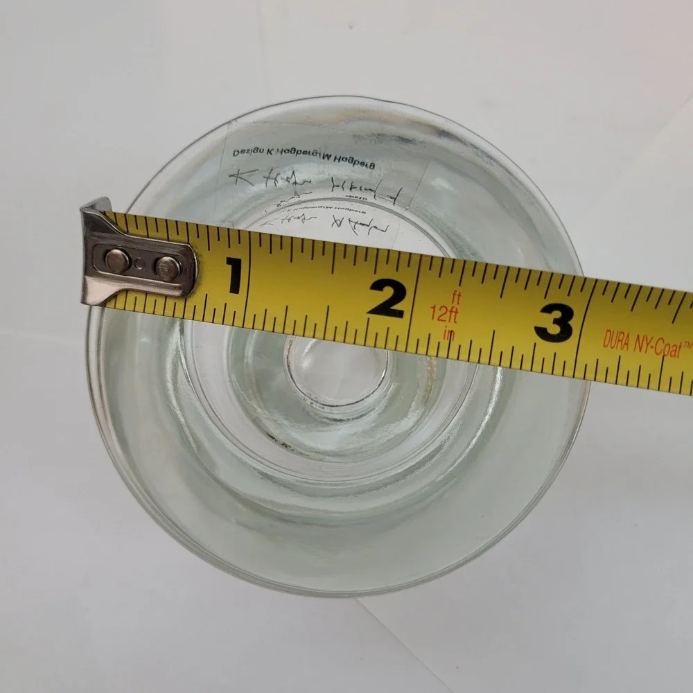 IKEA Candle Holder‎ K Hagberg M Hagberg Clear Glass Taper Minimalist Modern